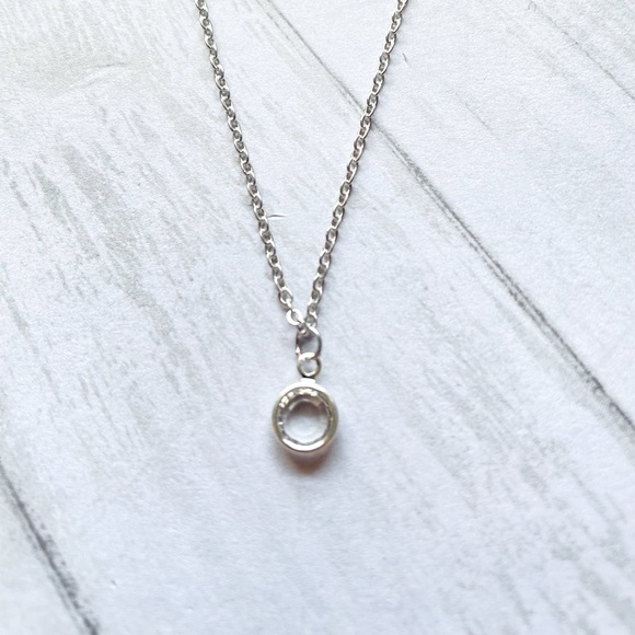 April Swarovski Crystal Necklace, Diamond Swarovski Crystal, Handmade - Picture 2 of 5